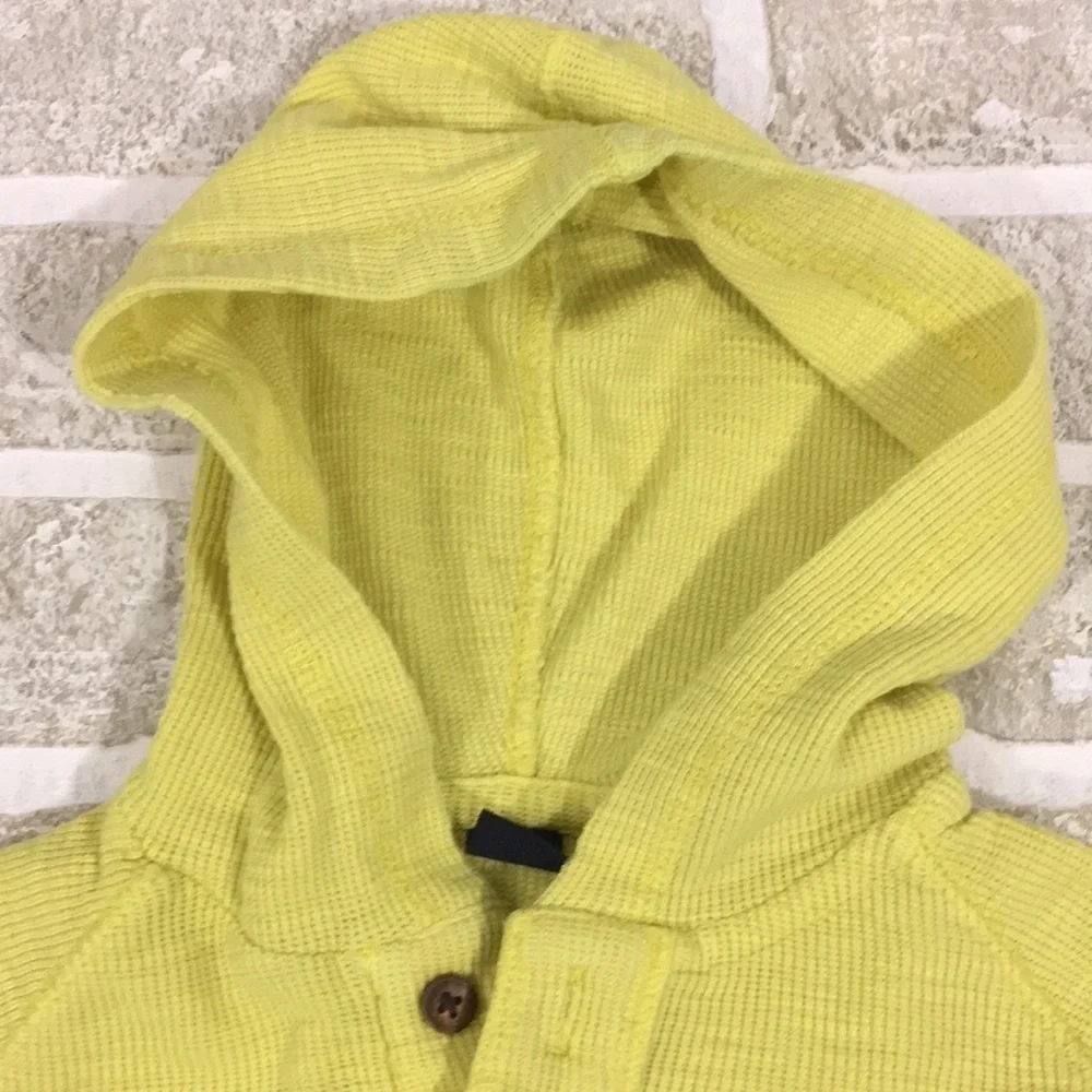 𝅺BABY Gap Yellow Henley with Hood Size 18-24m